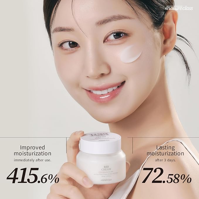 R33 Rice Face Moisturizer Korean Skincare Glass Skin Squalane Niacinamide Hyaluronic Acid Barrier Cream Night Cream Dry Sensitive Skin Fragrance Free 100ml 3.38 fl oz