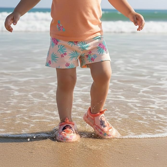 Girls Character Water Shoes Frozen Minnie Mouse Paw Patrol Moana Sesame Street & Little Mermaid Slip-On Aqua Socks Quick Dry Beach Pool Shoes Sizes: 3-4 Infant 5-10 Toddler 11-12 Little Kid