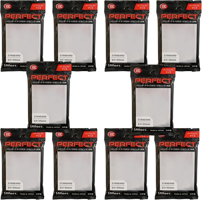 KMC 100 Karte Barriere Perfekte Größe (10 Packungen/Gesamt 1000)