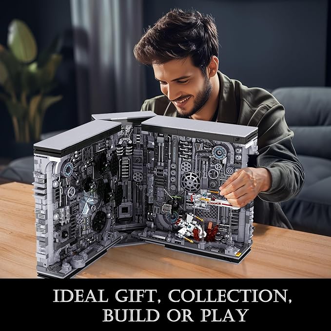 Bookend Building Set with Light, Star Planet Book Nook Building Kit 66030, Bookshelf Home Decor, 2879 PCS Booknook Model Toy Kit, Gift for Adults