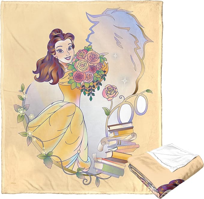 Northwest Disney 100 Silk Touch Throw Blanket, 50" x 60", Celebration Belle