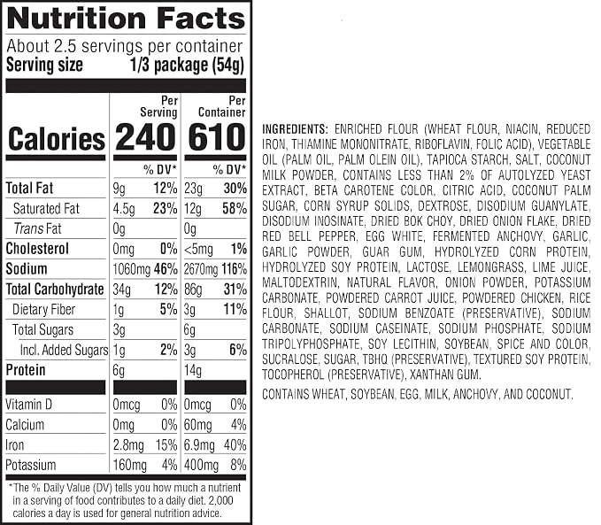 Top Ramen Hot Pot Fusions Thai Coconut Curry Chicken, 4.8 Ounce (Pack of 6) | Quick, convenient meal ready in minutes with just hot water.