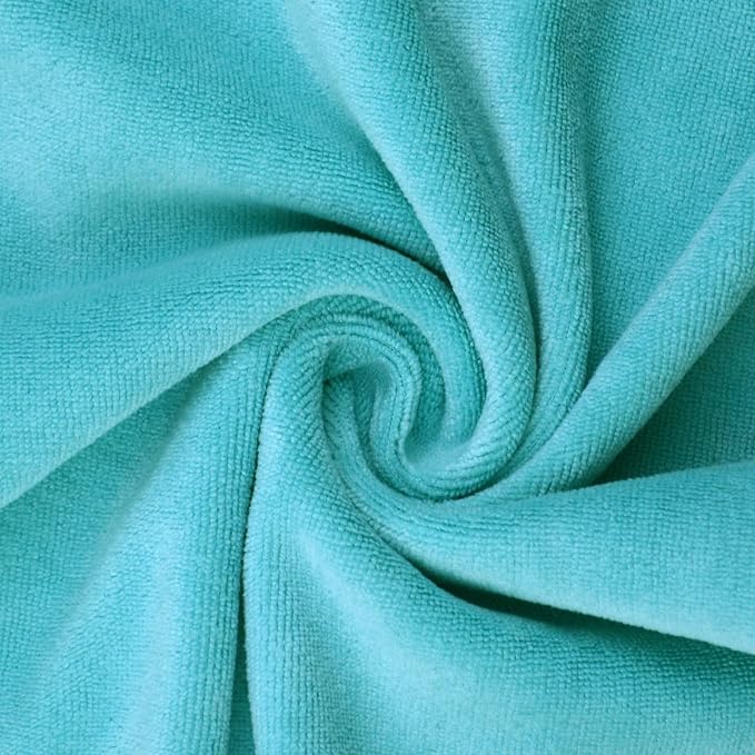Microfiber Gym Towels Bigger Size Super Soft for Exercise Fitness, Sports, Workout, 380-GSM 15-Inch x 31-Inch Quick-Drying Towels (3 Pack, Pure Green)