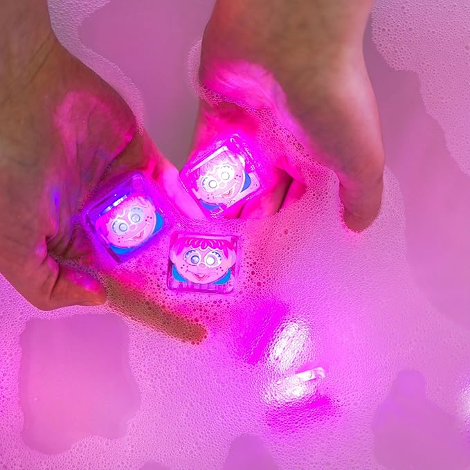 Glo Pals x Sesame Street Water-Activated Light-Up Cubes for Sensory Play (Abby Cadabby - Cubes Only) - Valentine Day Gift