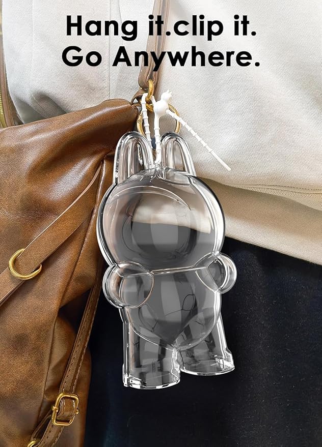 Protective Case Compatible with Standing - Clear Collector Storage Box with Silicone Strap,Dustproof Scratch-Resistant for Standing (Figure Not Included)