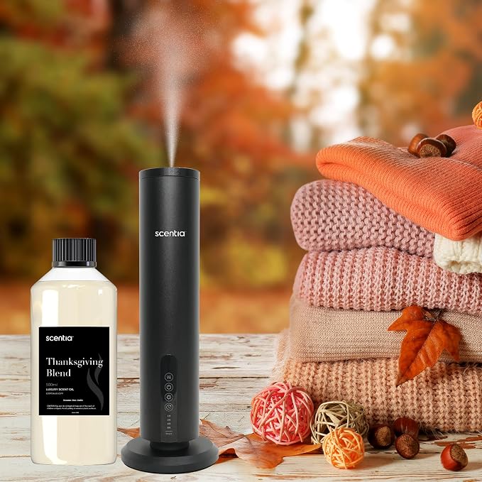 Scentia Thanksgiving Blend Essential Oil – 500 ml Premium Holiday Diffuser Oil with Cinnamon, Clove, Vanilla & Coconut | Bulk Aromatherapy for Homes, Spas, Hotels & DIY Crafts