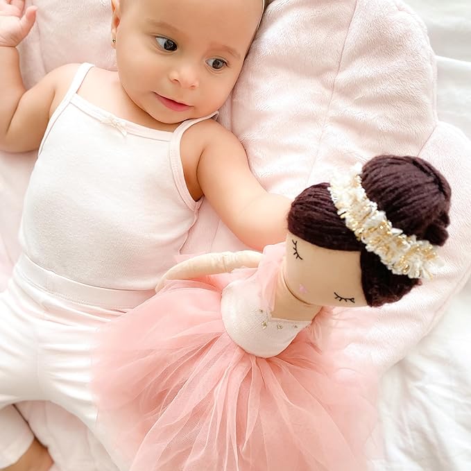 MON AMI Juliet The Prima Ballerina Stuffed Doll - 22”, Plush Ballerina Doll for Girls, Use as Toy or Room Decor for Kids of All Ages