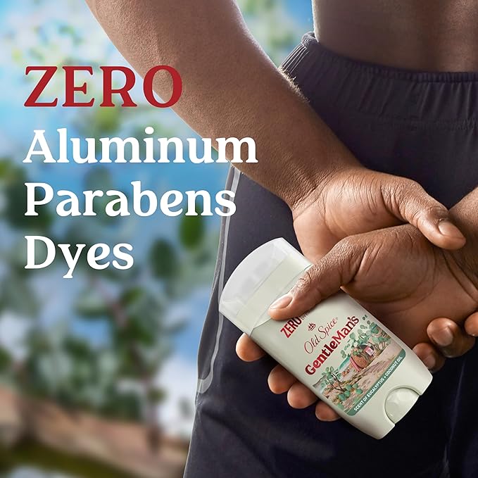 Old Spice GentleMan's Aluminum Free Dry Feel Deodorant for Men,24/7 Lasting Freshness,Gentle on Skin with Skin Conditioners,Eucalyptus + Coconut Oil Scent,3.0 oz,(Pack of 6)