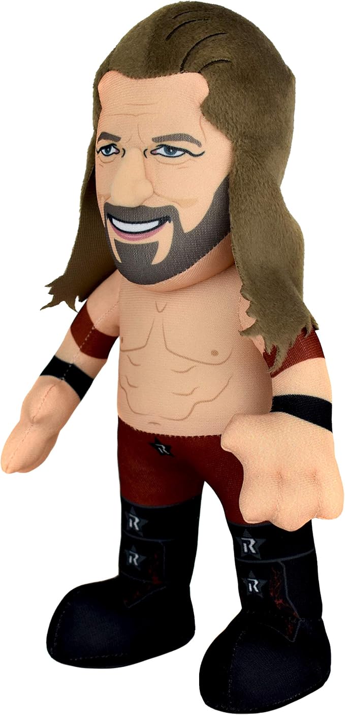 Bleacher Creatures WWE Edge 10" Plush Figure - A Wrestling Legend for Play and Display