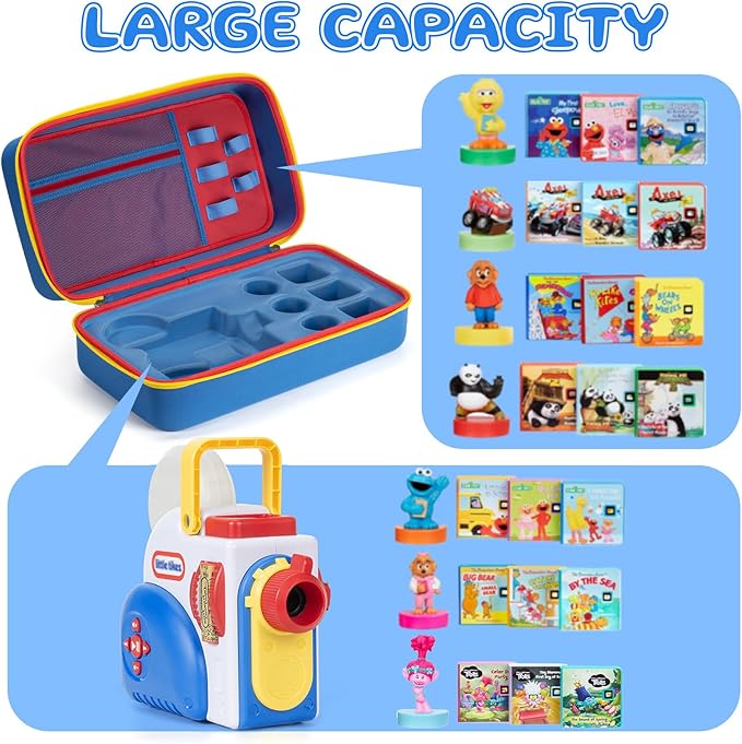 Case for Little Tikes Story Dream Machine Books Starter Set,Hard Carrying Case for Little Tikes for Storytime Audio Play Real for Littles Character Collection Travel Toy Protective Container-CASE ONLY