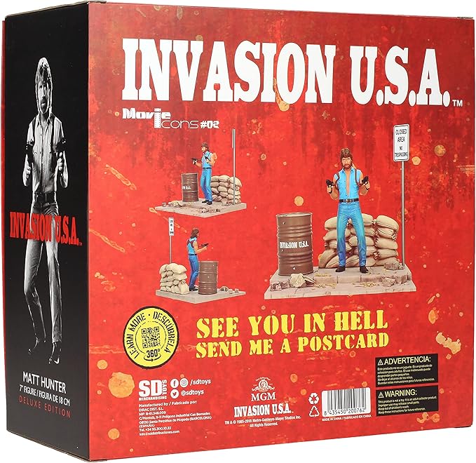 SD Toys Movie Icons: Invasion USA Matt Hunter Figure with Diorama