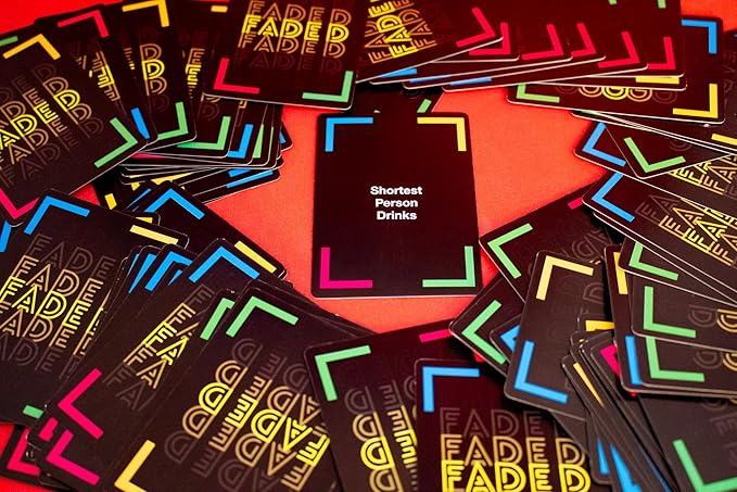 Faded - Drinking Game - Card Game for Parties and Game Nights - 21st Birthday - College - Tailgate - and More!