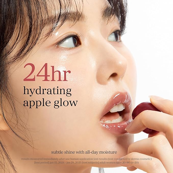 NOONI Korean Lip Oil - Applewine | Long-Lasting, Moisturizing, Plumping, Revitalizing for Dry Lips, Waterproof, No Peel Off, Hydrating, Stocking Stuffers, Gifts For Women, 0.12 FL Oz