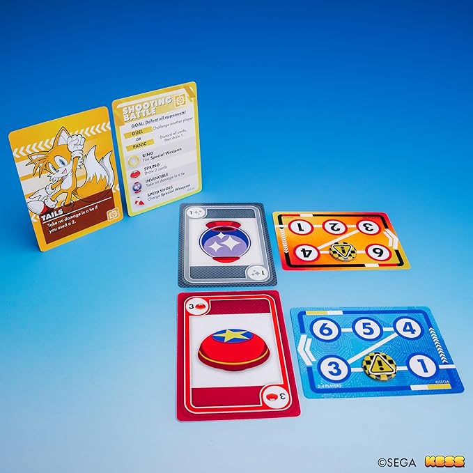 KESS Sonic Speed Battle Card Game; Three Separate Card Games, Each Being 2-4 Players That use The Same Deck in Completely Different Ways