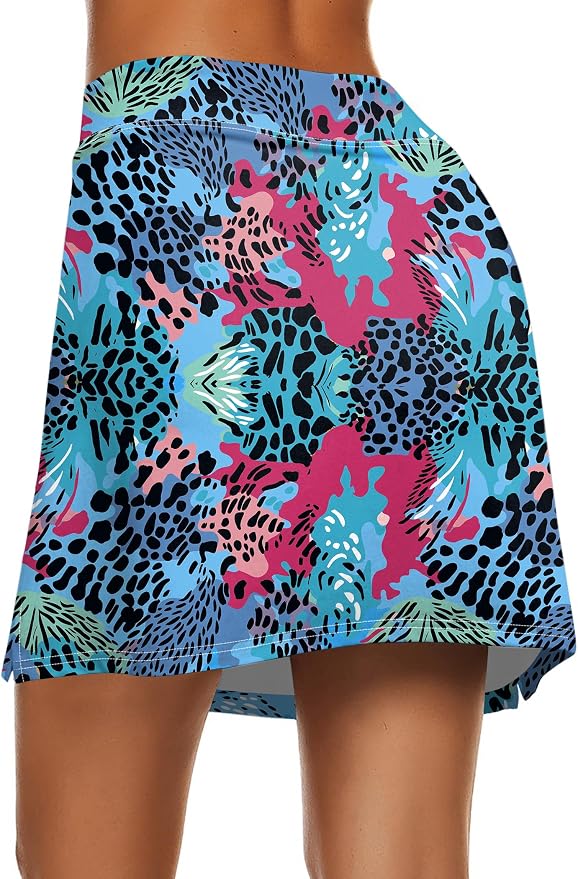 Ekouaer Women's Active Performance Skort Lightweight Skirt for Golf Tennis | Built-in Shorts, A Line, High Waisted, Tummy Control, Pickleball, Running, Workout, Sports, Skorts for Woman