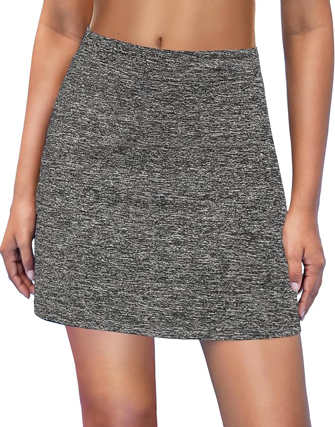 Ekouaer 16" Skorts for Women with Pockets Golf Pickleball Tennis Skirt | Silicone Grippers,2 Inner Pockets,Wide Waist,Side Slit Hem,Breathable,Soft,Lightweight