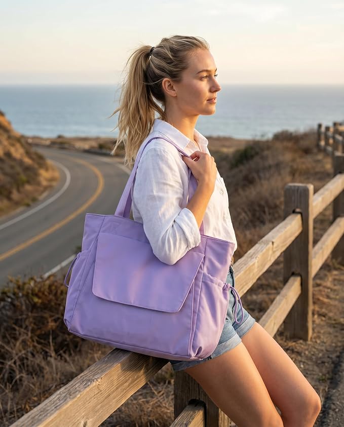 sportsnew Yoga Mat Bag Tote Yoga Gym Bags For Women Men with Waterproof Wet Pocket & Hook-and-loop, Quick Access Storage Yoga Mat Bag Carrier