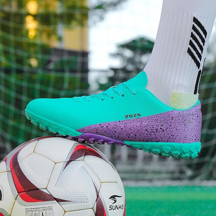 Mens Soccer Cleats Womens Indoor Soccer Shoes Wide Baseball Turf Shoes Adult Youth Rugby Shoes Big Boys Small Spikes AG TF Football Boots