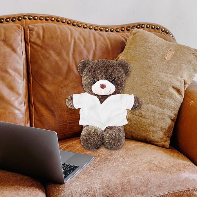 Stuffed Animal Robe Mini Bear Dolls Soft and Comfortable Bath Doll Accessories for Dollhouse Bathroom Props and Dress