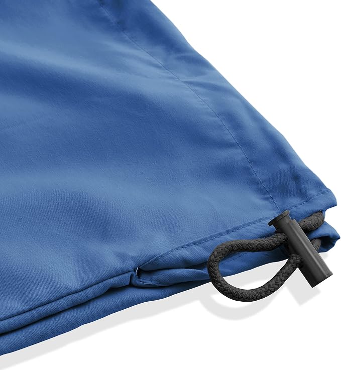 Saloniture Microfiber Cylinder Pillow Case Cover for Massage Table Bolsters - 30 x 9 Inch with Drawstring Closure, Navy