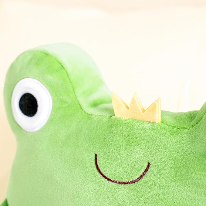 Lazada 2PC Frogs Kids Pillow Toys Plush Pillows Soft Gifts for Toddler Green (15+10Inches)