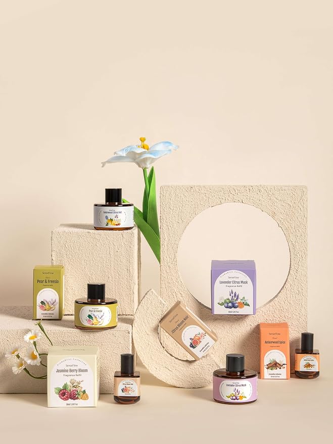 Essential Oil Refill 1.02oz/30ml for SF101/SF101S Waterless Aromatherapy Diffuser, Covers 1000 Sq Ft, 120-Day Natural Scent 1 Pack,Citrus Grove Essence