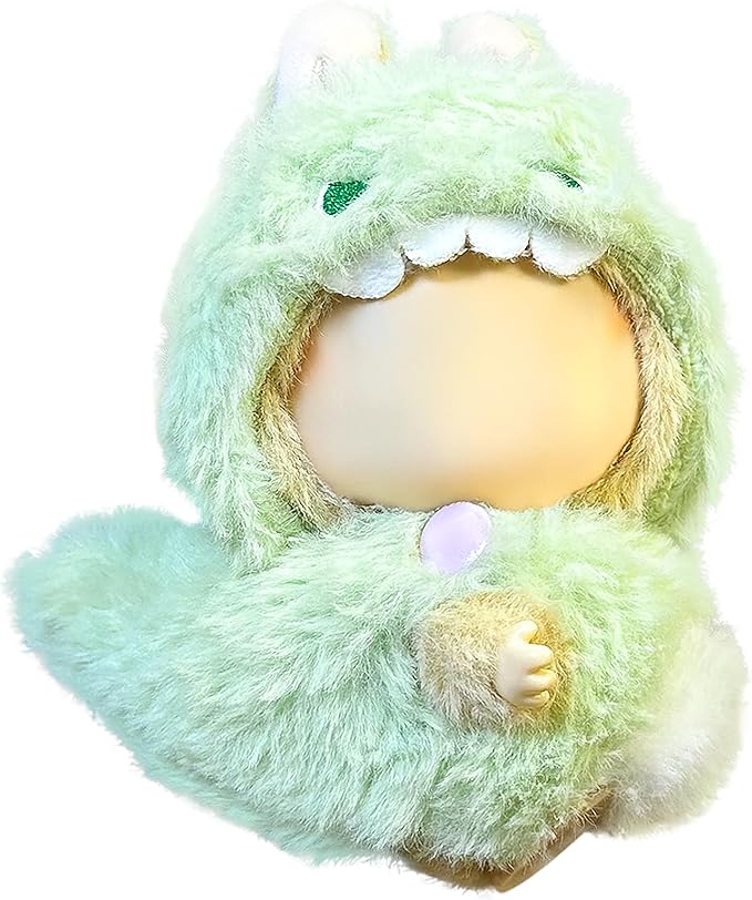 Clothes Fit for 17CM Doll, Fashion Doll Clothes Outfit Set Cute Theme Designer Toys Dress Accessories for Collector Fans Display (3D Green Dinosaur)