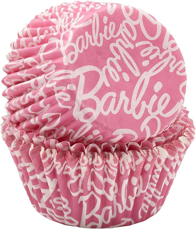 Barbie™ Baking Cups By DecoPac | Pink | 1.8" Cupcake Liners, Greaseproof Paper Cases for Muffins and Cupcakes, Pack of 48