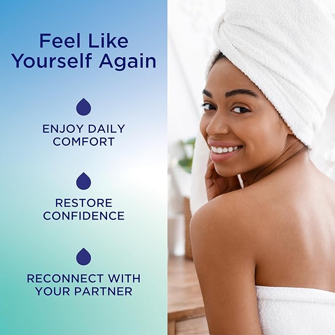 Replens External Comfort Gel to Soothe Vaginal Dryness, 1.5 Oz | Daily Comfort Gel, Relieves Dryness and Discomfort, Hormone-Free, Fragrance Free, Estrogen Free