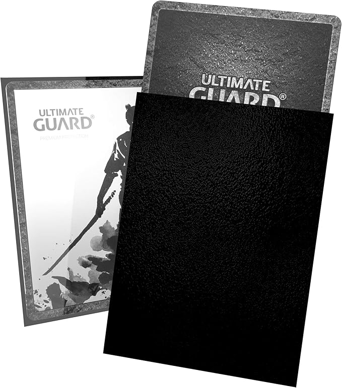 Ultimate Guard Katana Card Sleeves: 100 Standard Size TCG Sleeves, 66 x 91mm, Black Back, Tournament Quality, No PVC & Acid-Free, High Clarity