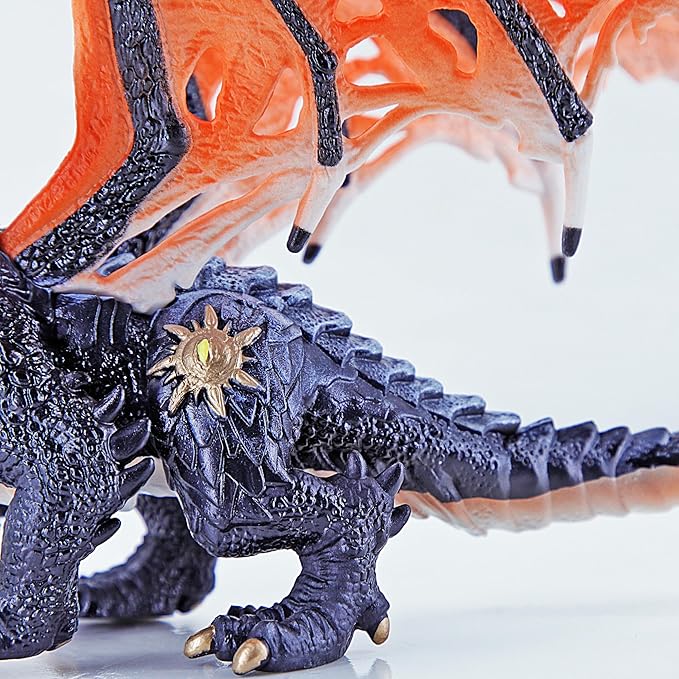 RECUR Devil Dragon Action Figurine, 9 Inch Statue Dragon Toys for Boys Girls Kids, RPG Figures Miniatures for Tabletop Display & Roleplaying, Collectors Toy Age 3 +