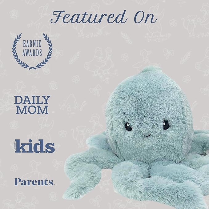 MON AMI Oda The Octopus Stuffed Animal Toy – 11”, Octopus Plush, Use as Toy or Nursery Room Décor, Great for Kids of All Ages