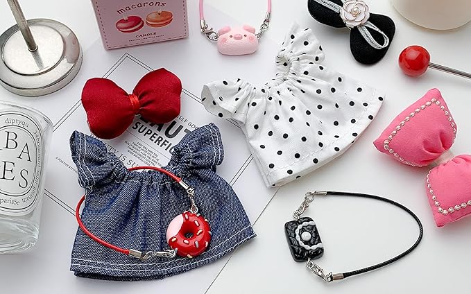17 cm Doll Clothes - 6.7 Inches Cute Dolls Dress - Premium Fashion Accessories，Luxury Chic Doll Clothes & Style Bundle，Gifts for Lovers（No Dolls）