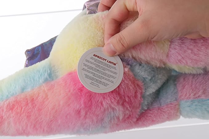 Apricot Lamb Toys Plush Colorful Plush Dragon Dinosaur Stuffed Animal Soft Cuddly Perfect for Child