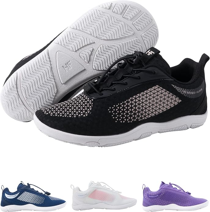 Hike Footwear HF Flow Barefoot Shoes for Women & Men - Minimalist Shoes with Arch-Support, Breathable Splash-Proof & Versatile Boot, Ergonomic Pain-Relief Posture Improvement Hiking Boots