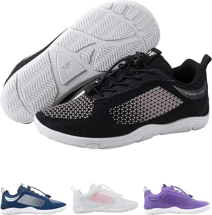 Hike Footwear HF Flow Barefoot Shoes for Women & Men - Minimalist Shoes with Arch-Support, Breathable Splash-Proof & Versatile Boot, Ergonomic Pain-Relief Posture Improvement Hiking Boots