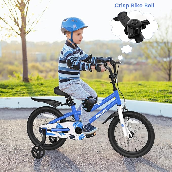 BABY JOY Kids Bike, 12 14 16 18 20 Inch Children Bikes for Boys Girls Teens 3-8 8+ Years w/Training Wheels or Kickstand, Handbrake, Coaster Brake & Removable Basket, Kids Bicycle of Multiple Colors