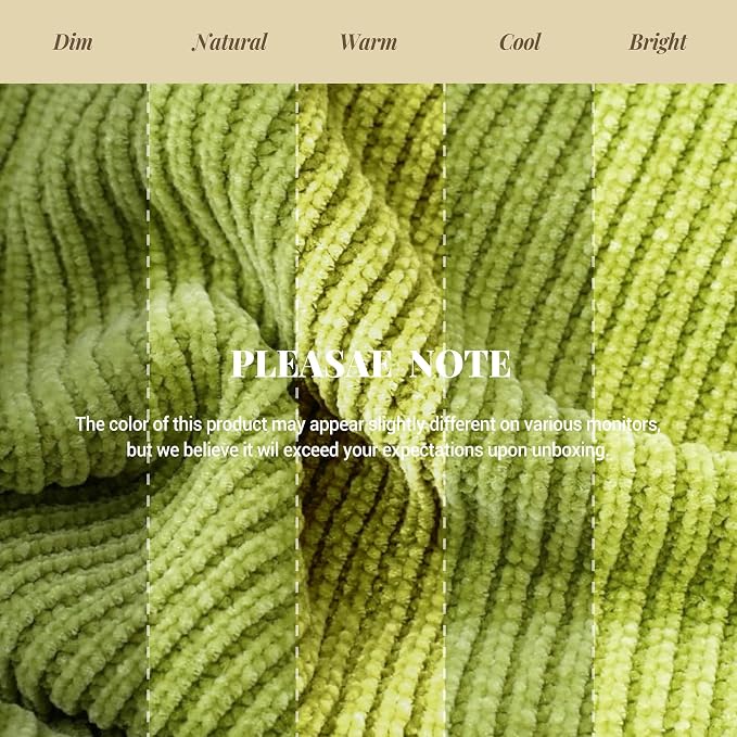 BATTILO HOME Apple Green Throw Blanket for Couch, 60"x80" | Soft Knit Chenille Throw Blanket with Tassels for Home Decor, Spring Green Throws for Couch Cover