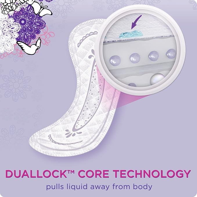 Always Discreet Incontinence Liners for Women, Very Light Absorbency, Regular Length , 144 count