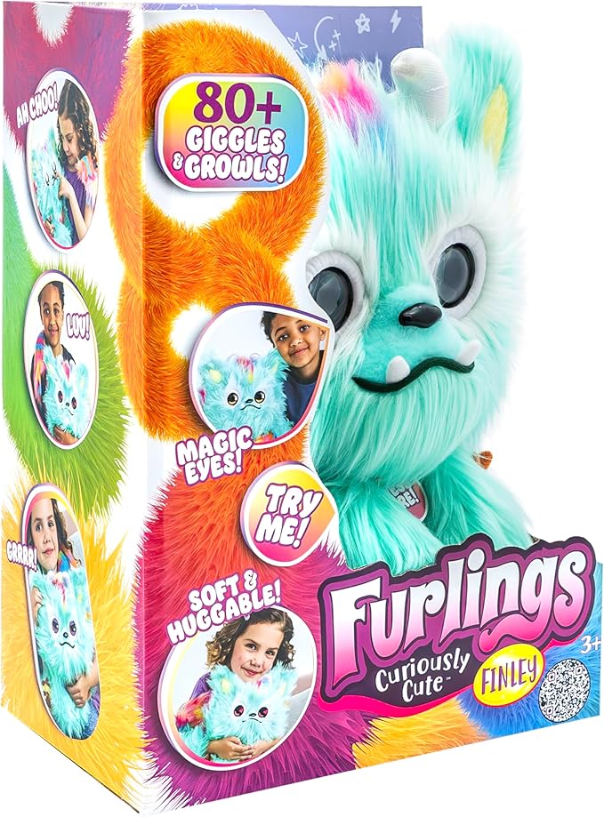 Finley - 13" Interactive Plush Toy, 80+ Sounds & Animations, Gift for Girls & Boys 3+
