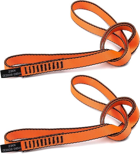 18MM Nylon Climbing Sling Runner 23KN CE2008/EN566 Strong Webbing Straps for Rock Climbing,Mountaineering, Rappelling, Swing, Yoga Hammock etc