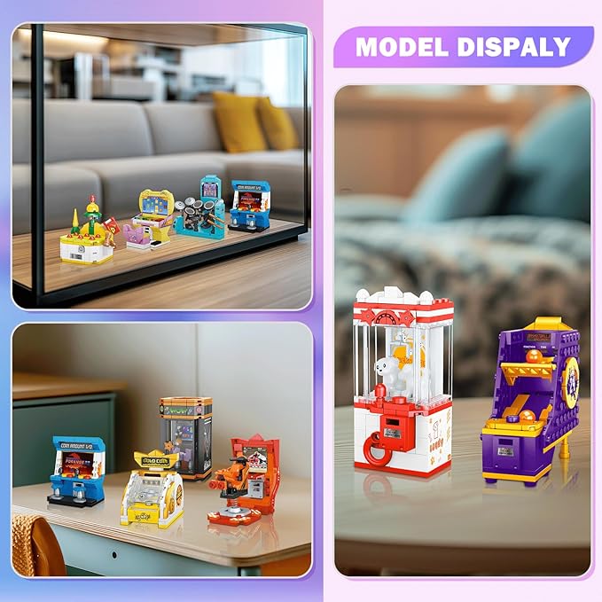 NUTCRACKER 12 in1 Game Console Building Set for Boys Girls, Mini Friends Game Console Toy Building Set, Children Party Favors for Goodie Bags, Easter Birthday Gifts for Girls Boys 14+（1228 Pieces）