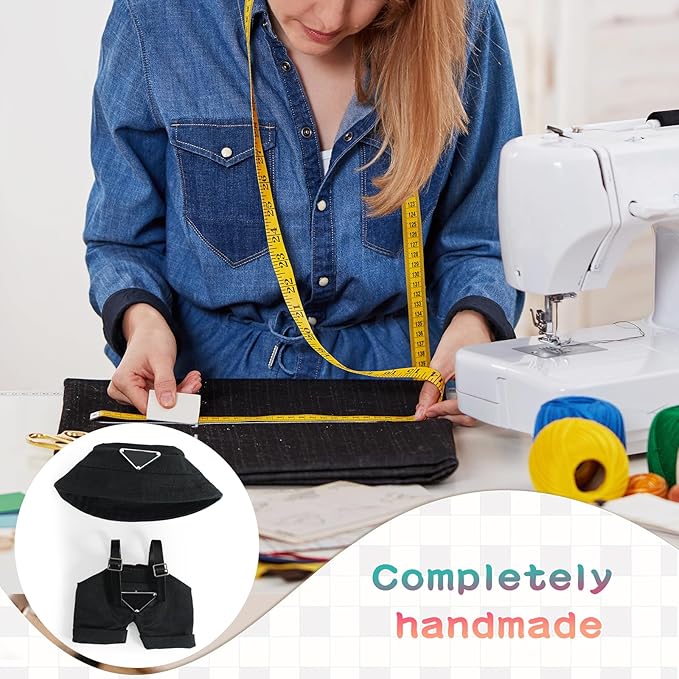 17cm Clothes Set (NO Doll): Hat & Overalls Set for 17cm Accessories Suit - Stylish Adorable Dolls Clothes Accessories - Cute Clothes for Dress up Unique Style (ZL-C001)