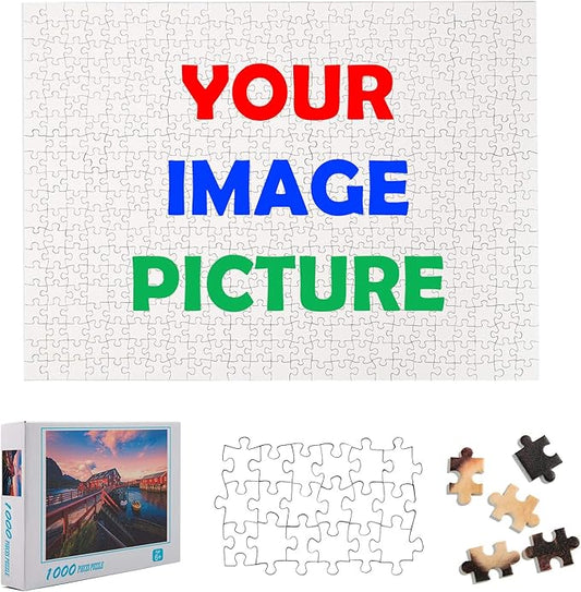 Custom Puzzle from Photo Custom Jigsaw Puzzle Unique Birthday Present Suitable for Children Family and Friends Personalized Puzzle-Multi Size (500piece-Cardboard)