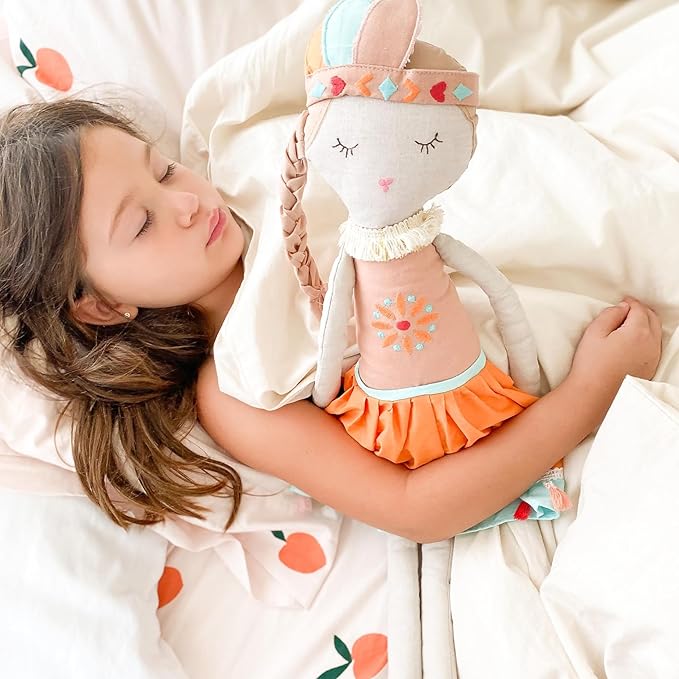 Mon Ami Claire The Bohemian Princess Stuffed Doll - 25”, Plush Tribal Doll for Girls, Use as Toy or Room Decor, Gift for Kids of All Ages