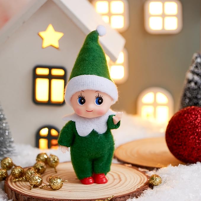 JOYIN 1 Pack Christmas Green Elf Soft Plush Toy for Adults Kids Accessories Party Favors Xmas Party Supplies Christmas Decor, Xmas Gift