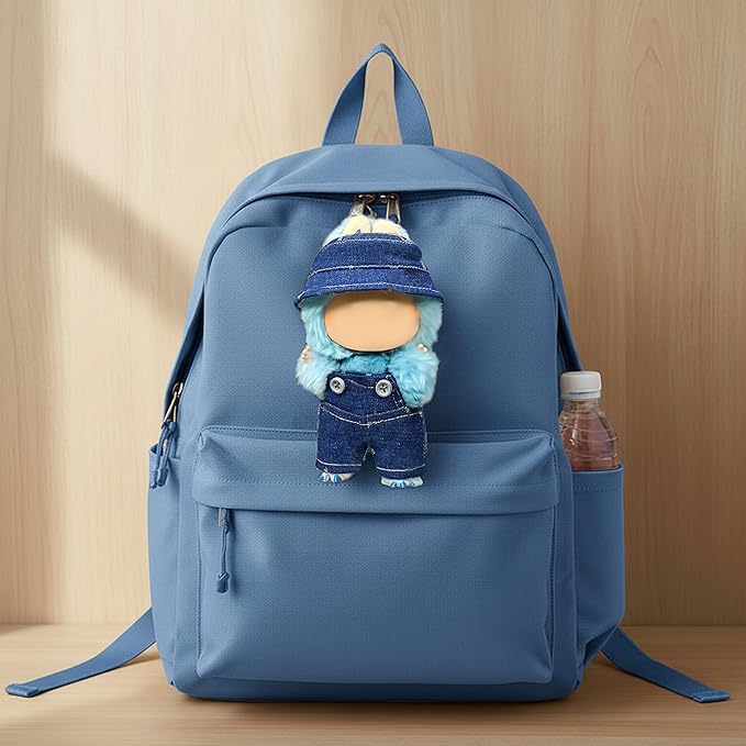 Clothes Fit for 17CM Doll, Fashion Doll Clothes Outfit Set Cute Theme Designer Toys Dress Accessories for Collector Fans Display (VV Dark Blue Denim)