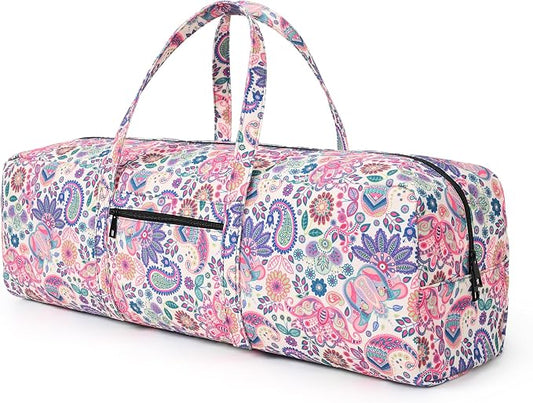 Boulder Bee | Yoga Mat Bag | Large Yoga Mat Carrier with Wet Pocket | Yoga Gifts | Gym Tote Bag for Women