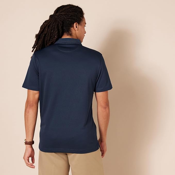 Amazon Essentials Men's Moisture Wicking Golf Polo Shirt, Short Sleeve, Slim-Fit, Quick-Dry, Active Wear
