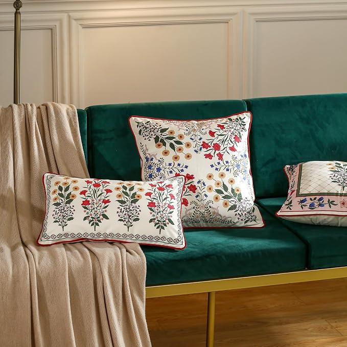 Designer Velvet Throw Pillow Cover,20"x12" Set of 2-Bertina C | Pillow Cover,Concealed Zipper Design,Dragonfly Pattern,Sofas,Bedroom,Living Room,Lounge Chairs,All Season Home Decor